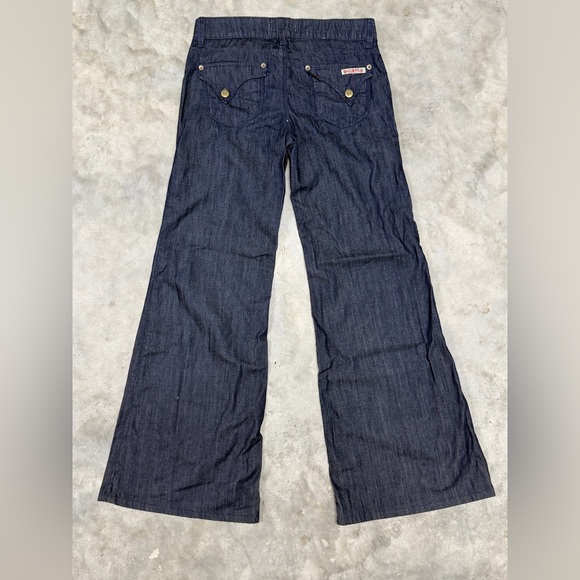 Hudson Y2K Deluxe Wide Leg Low Rise Dark Wash Jeans Women’s 27 USA - Picture 6 of 11